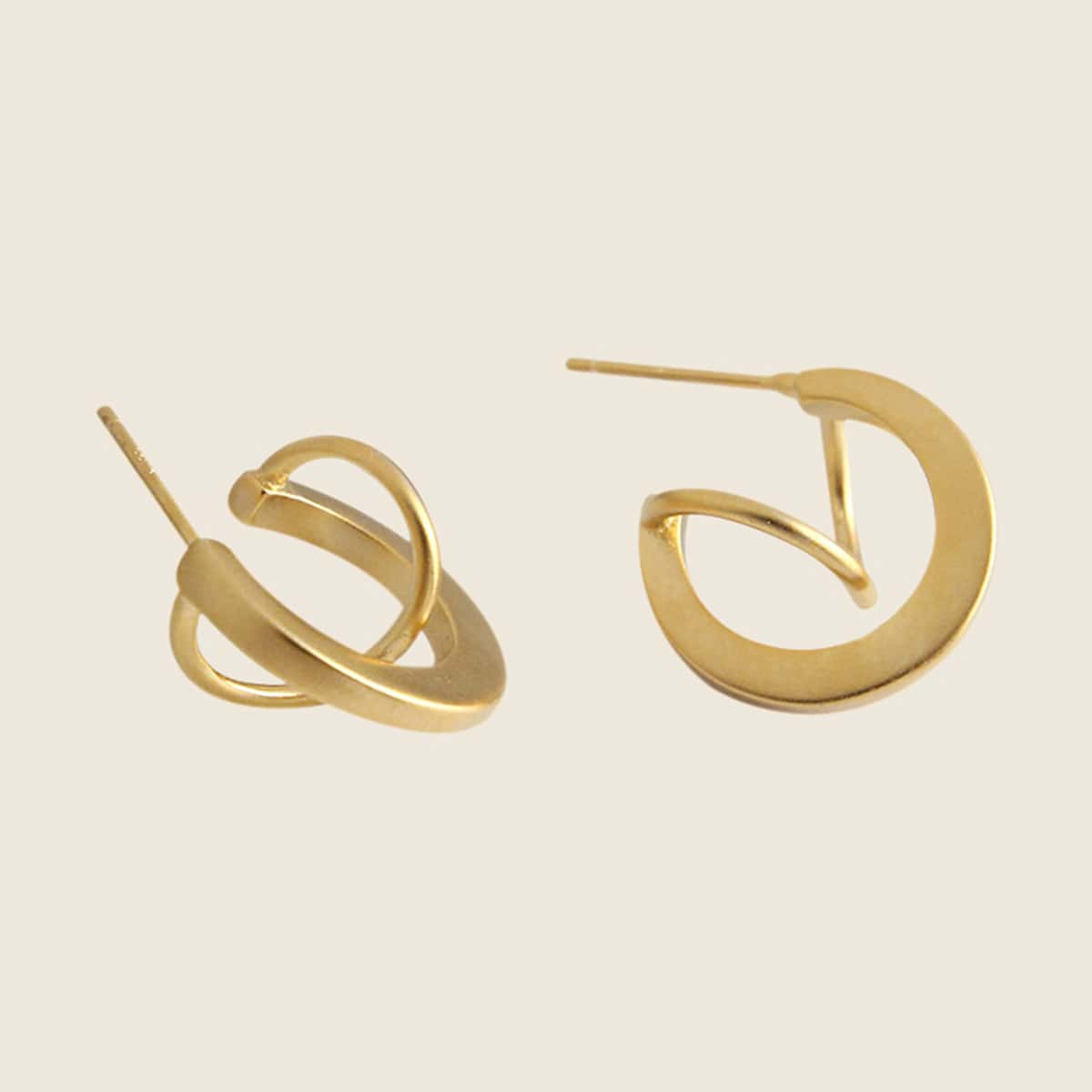 

Ring Drop Earrings, Gold