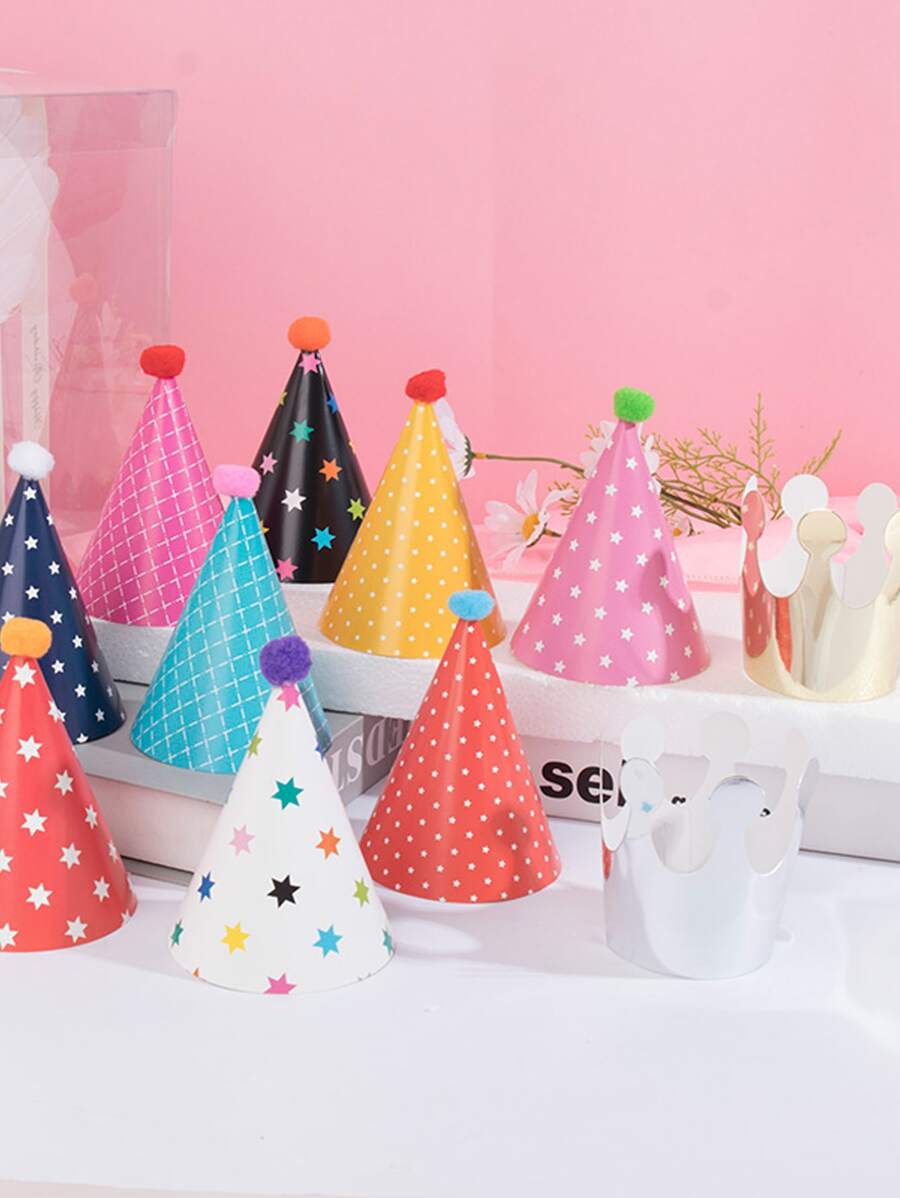 11 chiếc Mũ Bên In Sao - Nhiều màu - Xem 1