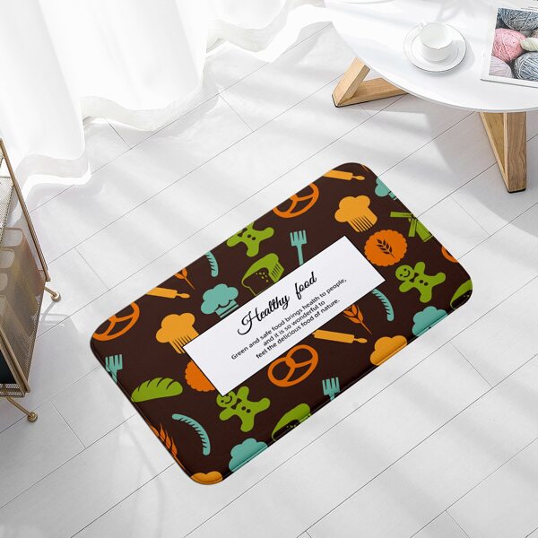 

Letter Graphic Floor Mat, Multicolor