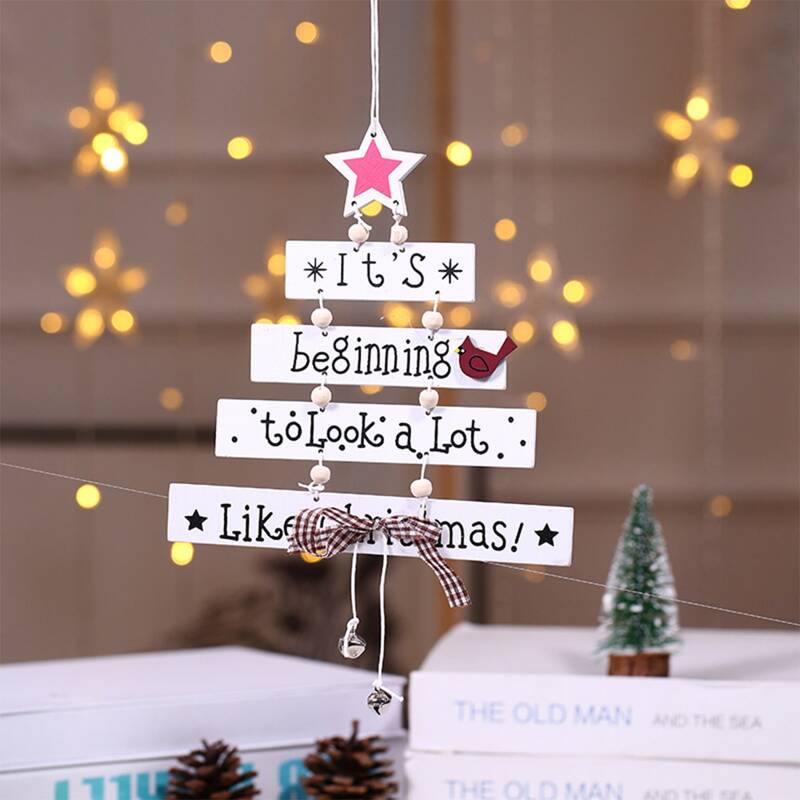 

1pc Christmas Door Hanger, White