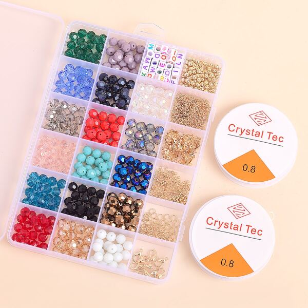 

Bead & Letter Decor DIY Jewelry Set, Multicolor