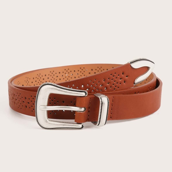 

Metal Buckle Belt, Brown