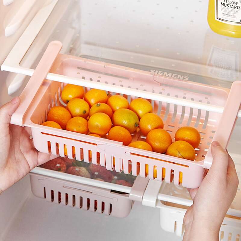 

1pc Refrigerator Separator Storage Box, Multicolor