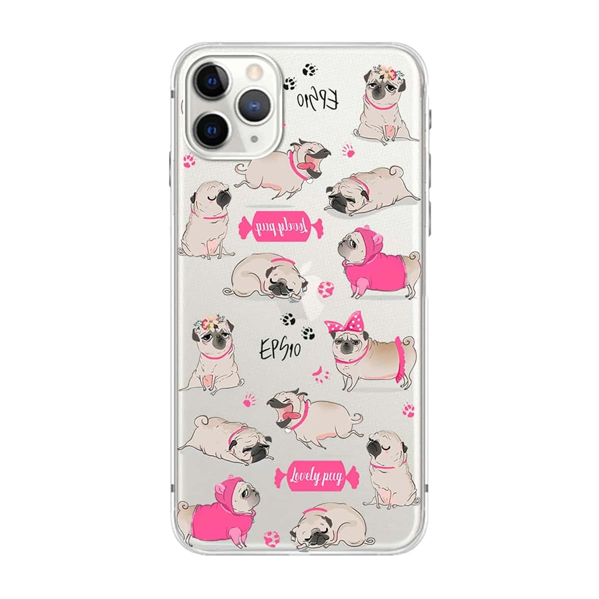 

Cartoon Dog Clear iPhone Case