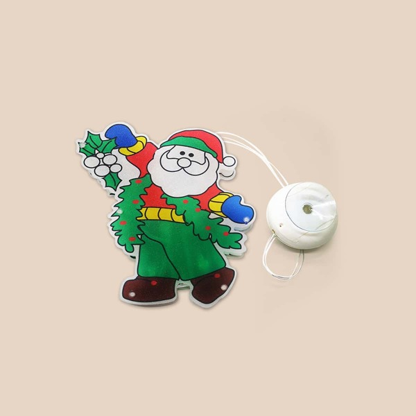 

1pc Santa Claus Shaped Suction Cup Lamp, Yellow