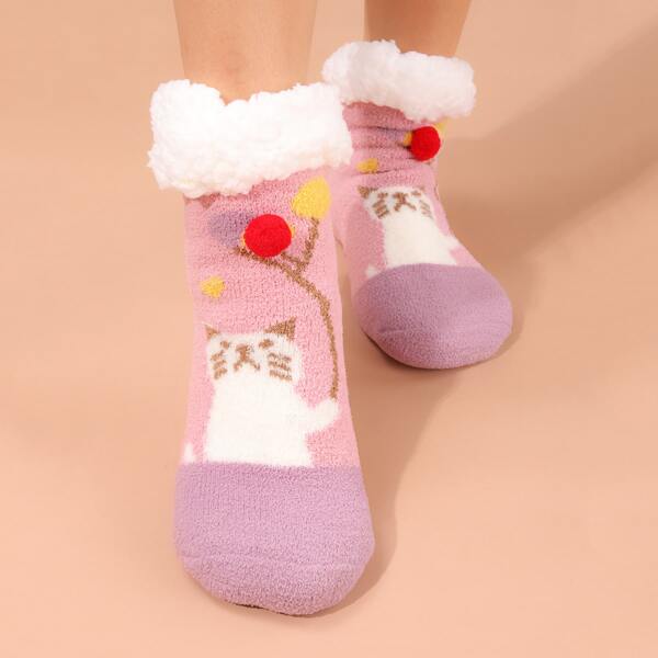

Cartoon Graphic Socks, Multicolor
