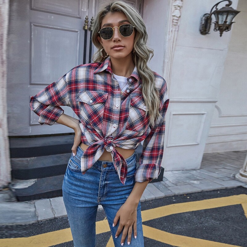 

Plaid Button Through Overshirt, Multicolor