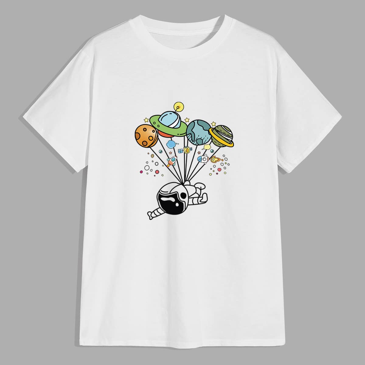 

Men Cartoon Graphic Tee, White