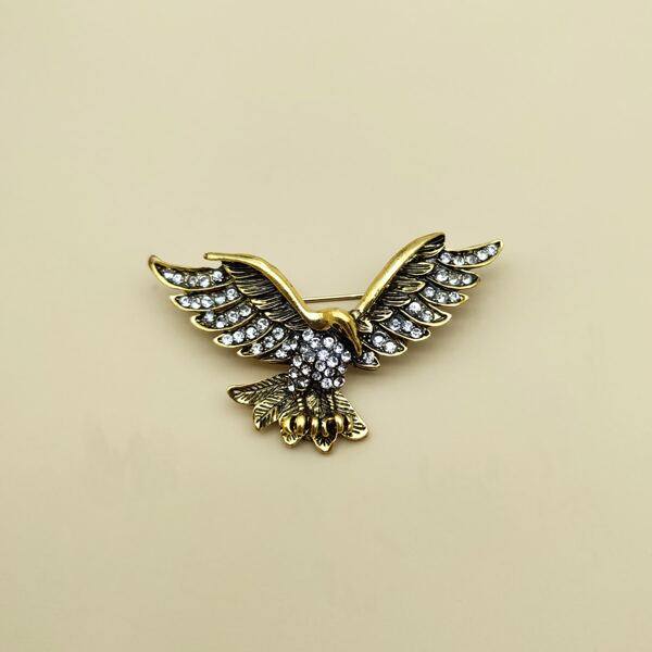 

Men Eagle Design Brooch, Bronze
