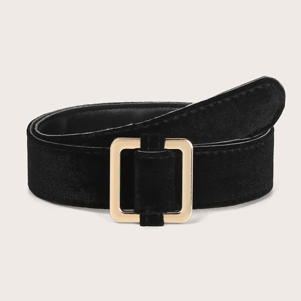 

Square Buckle Belt, Black