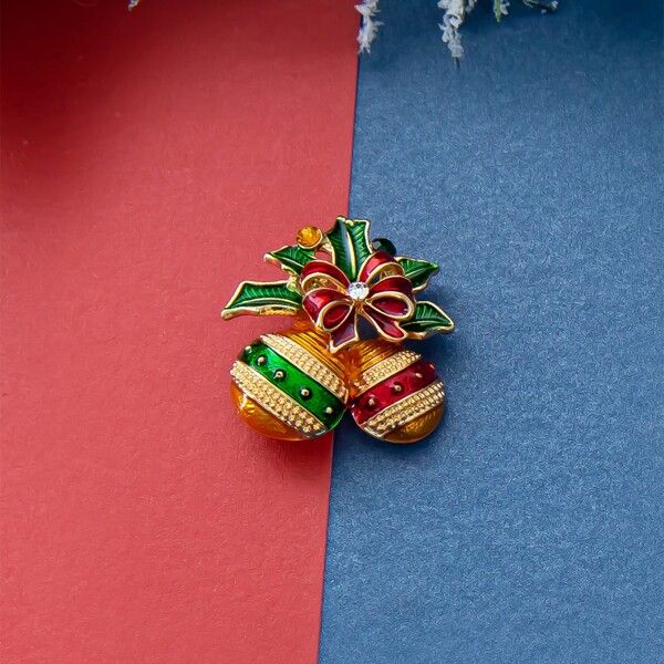 

Christmas Bell Brooch, Multicolor