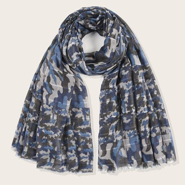

Camo Print Scarf, Multicolor