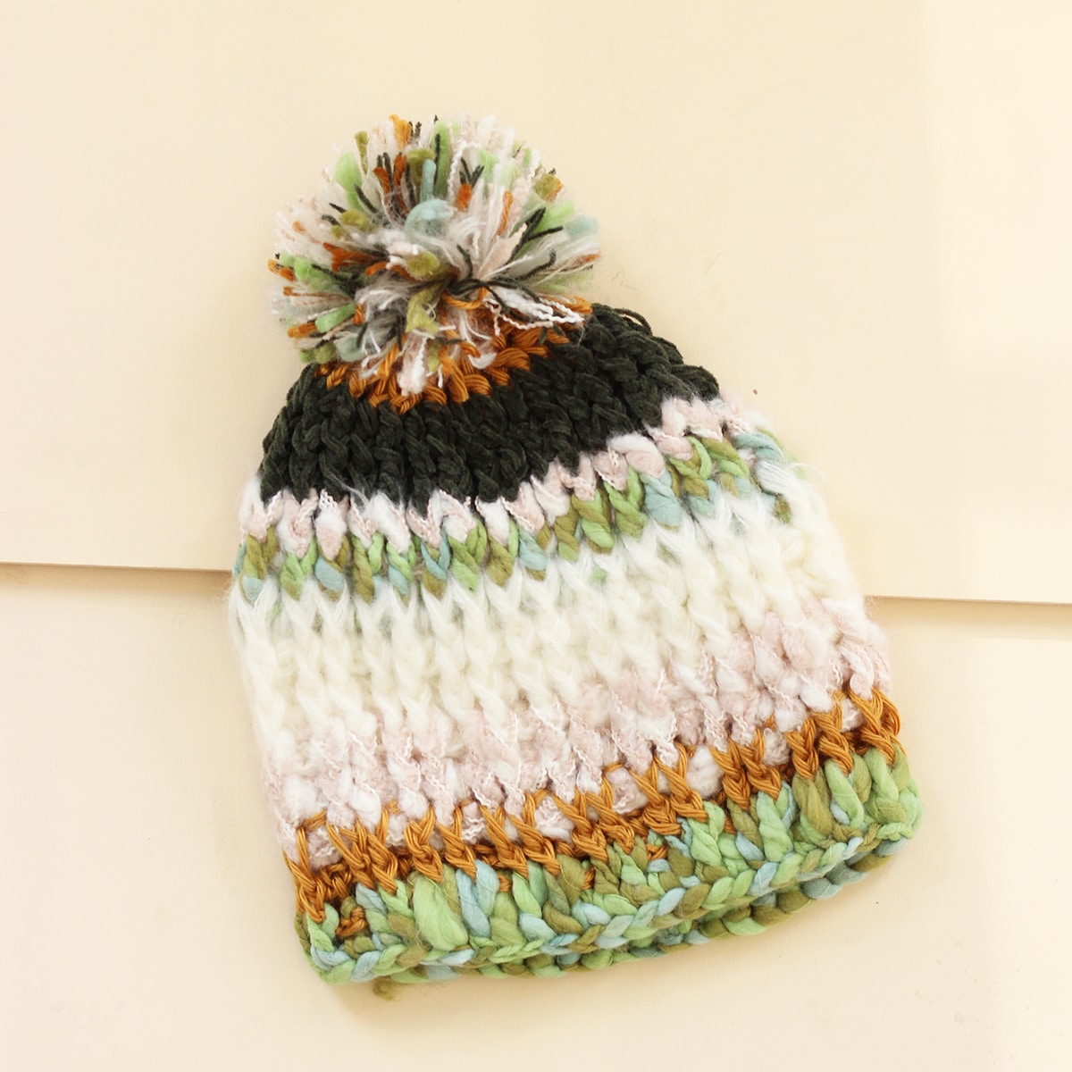 Image of Colorblock Warm Beanie