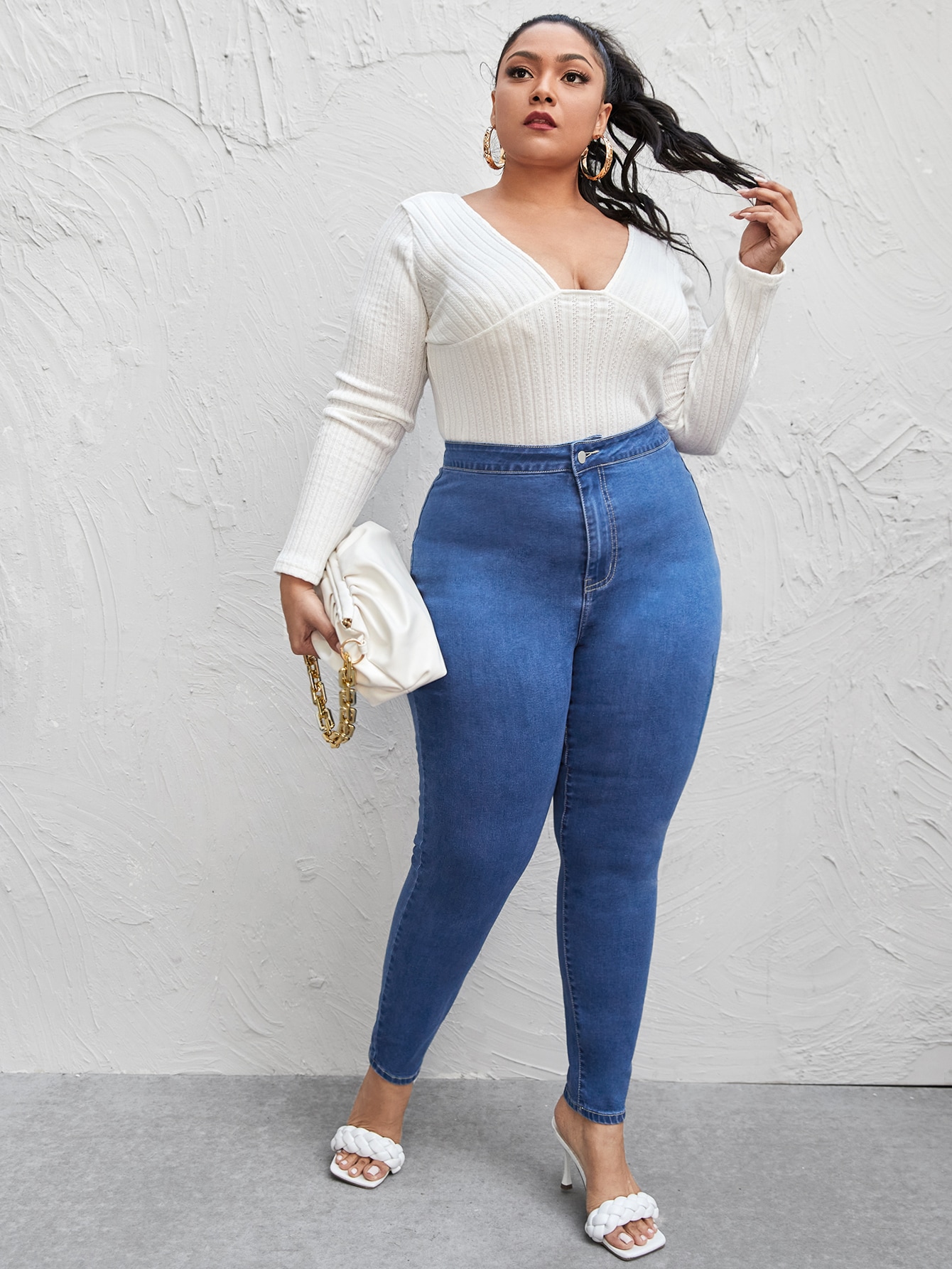 Plus High Waist Skinny Jeans thumbnail