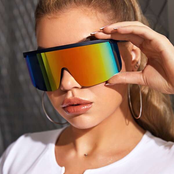 

Flat Top Shield Sunglasses