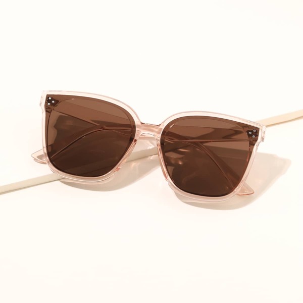 

Rivet Decor Acrylic Frame Sunglasses