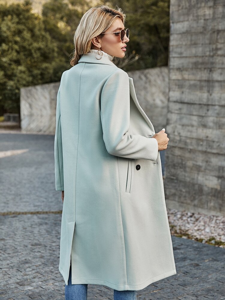Chaquetas Partición Liso Elegante - verde menta - Añade 2