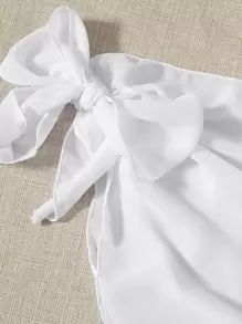 Swim Mod Summer Beach 3packs Triangle Tie Side Bikini Set & Beach Skirt