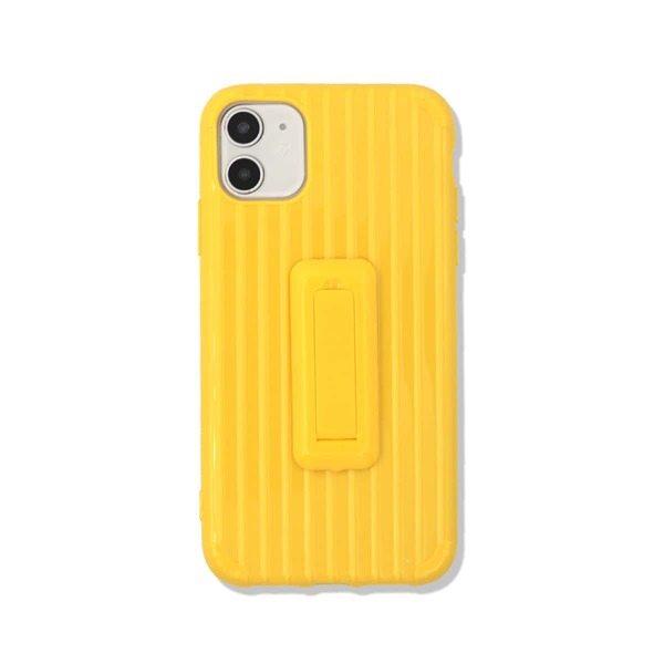 

Solid iPhone Case With Holder, Yellow