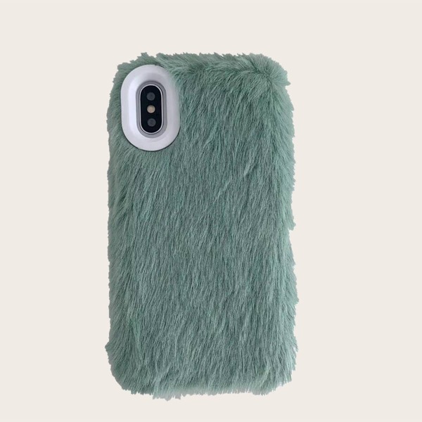 

Плюшевый чехол для iPhone, Мятно-зеленый