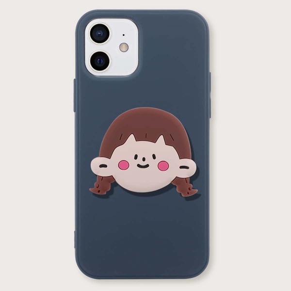 

iPhone Case With Girl Design Stand-Out Phone Holder, Navy blue