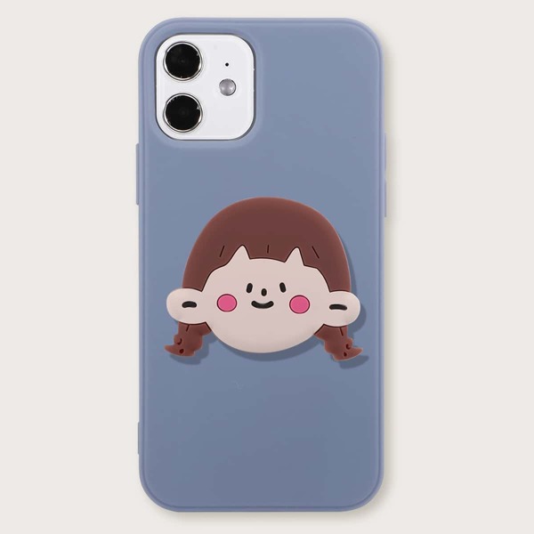 

iPhone Case With Girl Design Stand-Out Phone Holder, Dusty blue