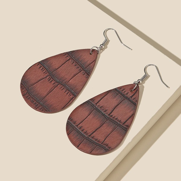 

Water Drop Earrings, Burgundy