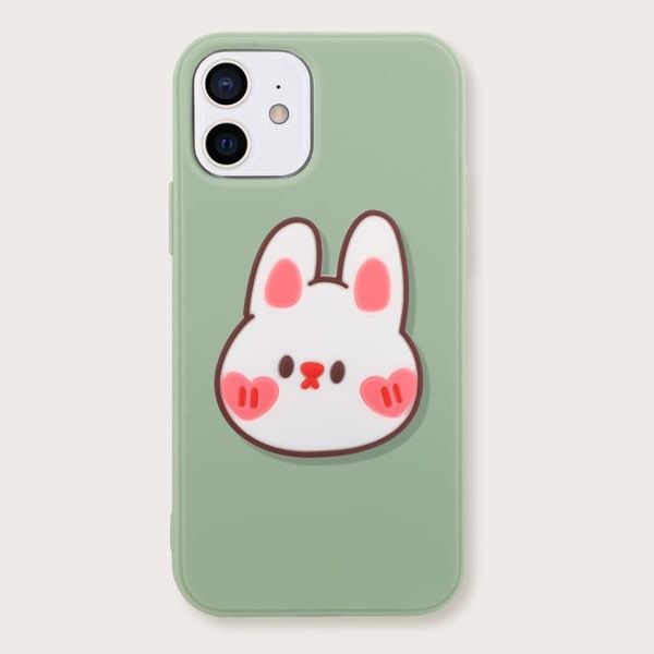 

iPhone Case With Rabbit Design Stand-Out Phone Holder, Green