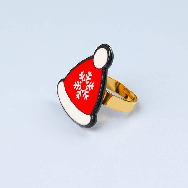 

Christmas Hat Design Ring, Multicolor