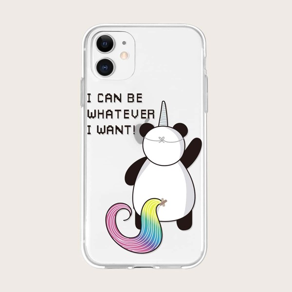 

Чехол для iPhone с принтом панды, Многоцветный
