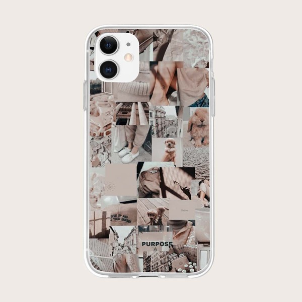 

Чехол для iPhone с животным принтом, Многоцветный