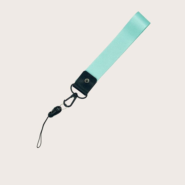 

1pc Solid Phone Lanyard, Green