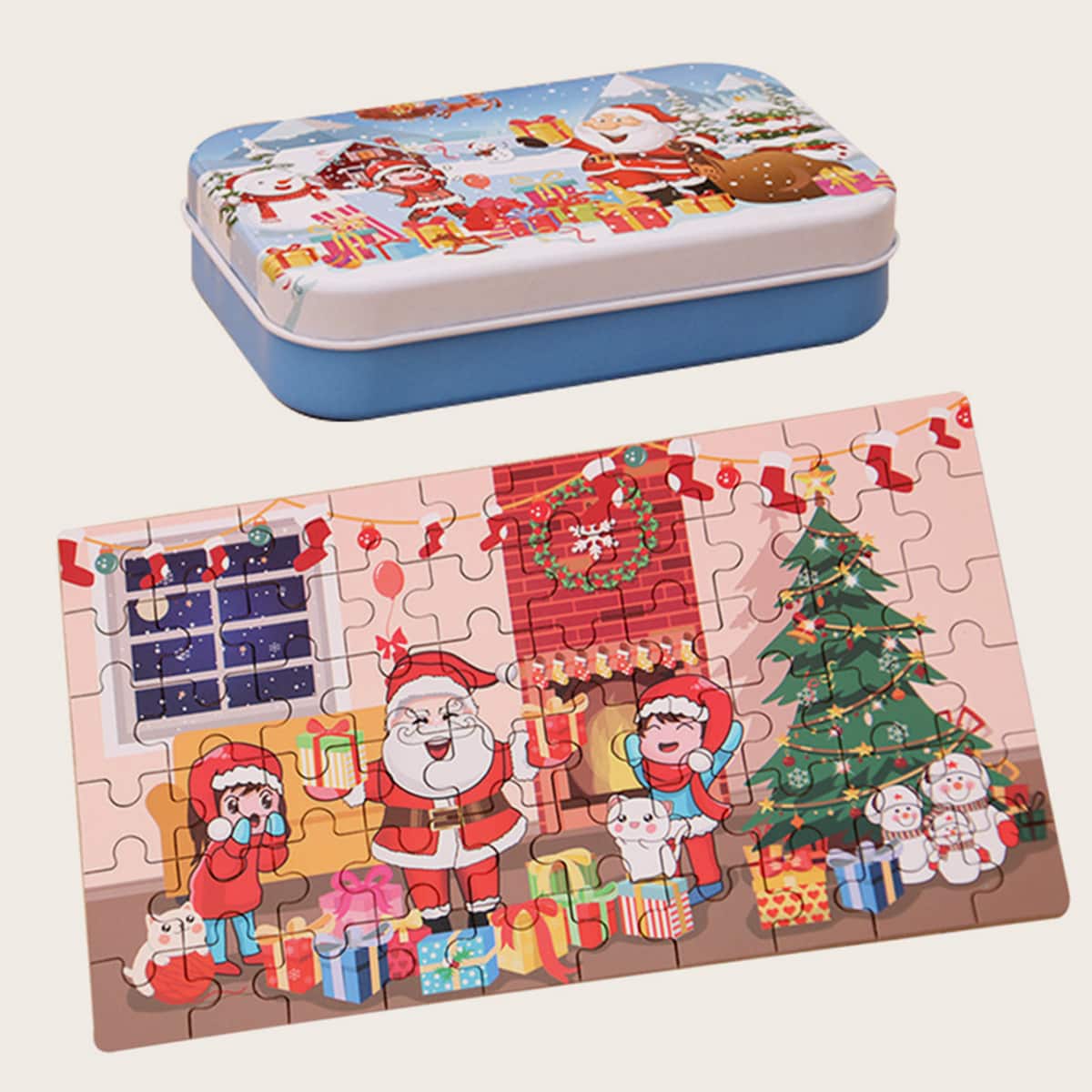 

Christmas DIY Santa Claus Puzzle, Multicolor