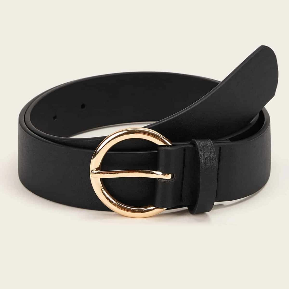

Ring Buckle Belt, Black