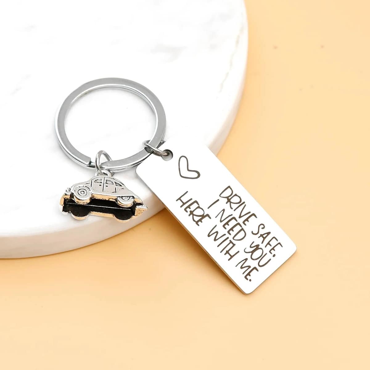 

Car Decor Keychain, Silver