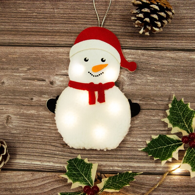 

1pc Christmas Snowman Shaped Light, Yellow