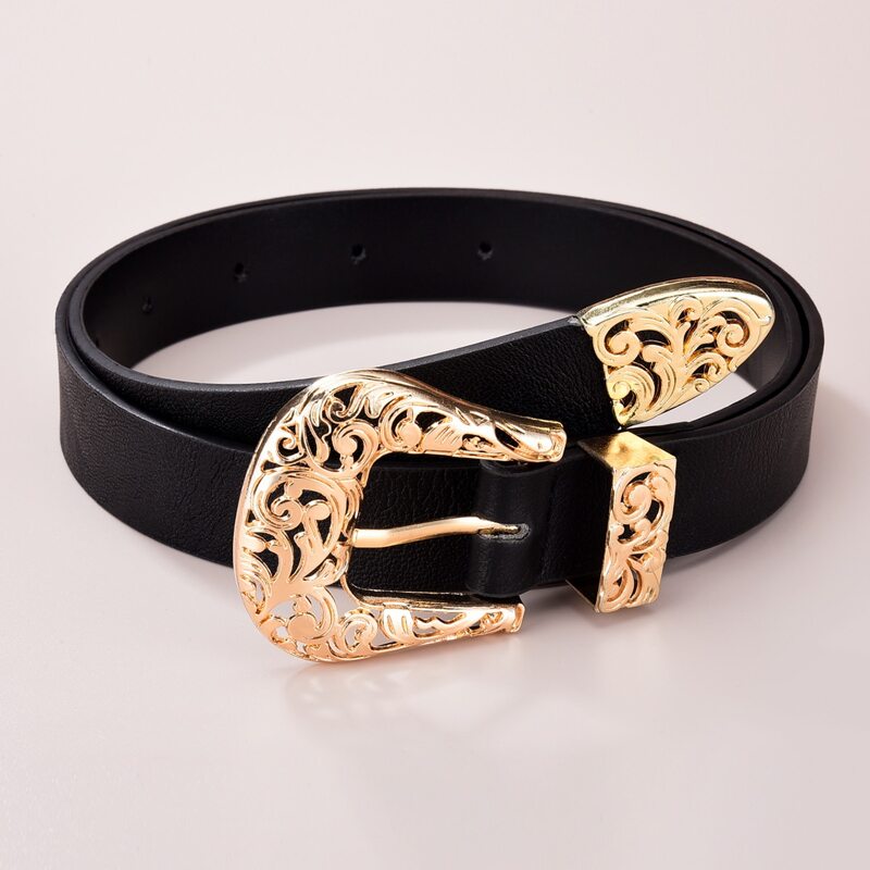 

Western Buckle Belt, Black