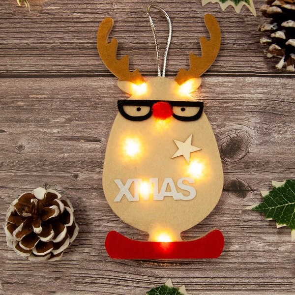 

1pc Christmas Elk Shaped Light, Yellow