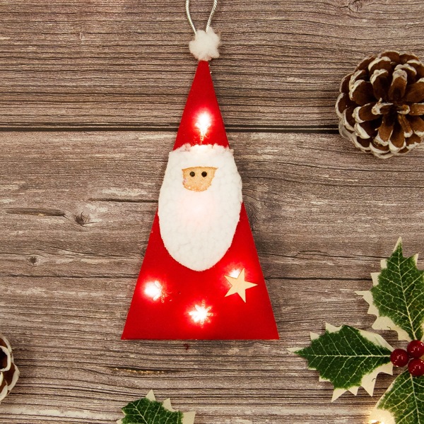 

1pc Santa Claus Shaped Light, Yellow