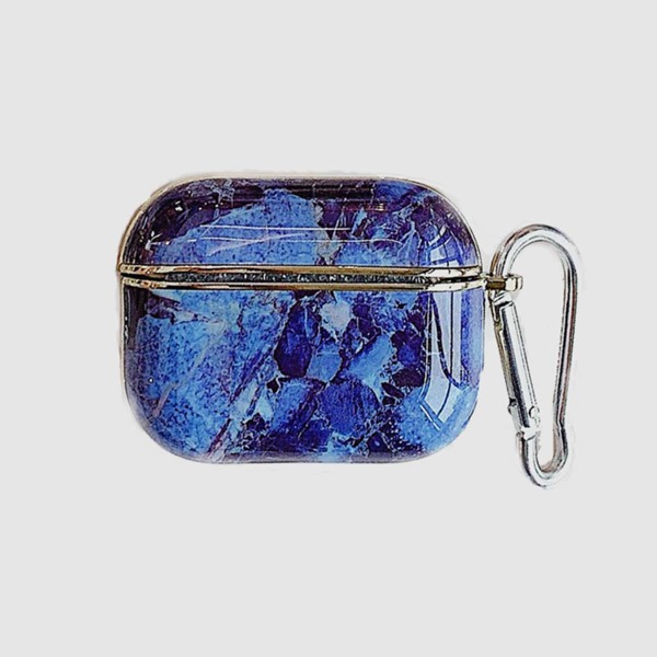 

Marble Print  Case With Hook, Blue