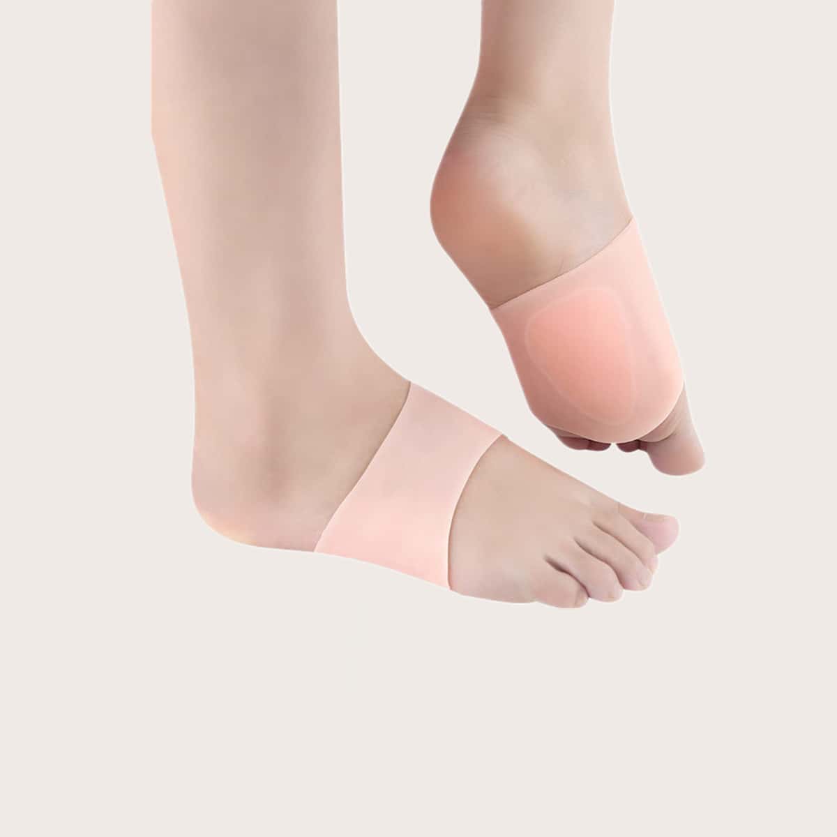 

1pair Arch Support Foot Pad, Apricot