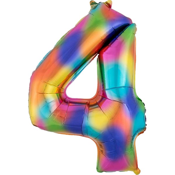 

1pc Digital Shaped Balloon, Multicolor