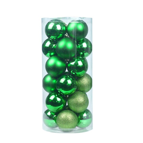 

24pcs Christmas Tree Decoration Ball, Green