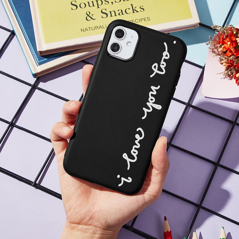 

Slogan Graphic iPhone Case, Black