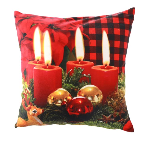 

Christmas Pattern Cushion Cover Without Filler, Multicolor