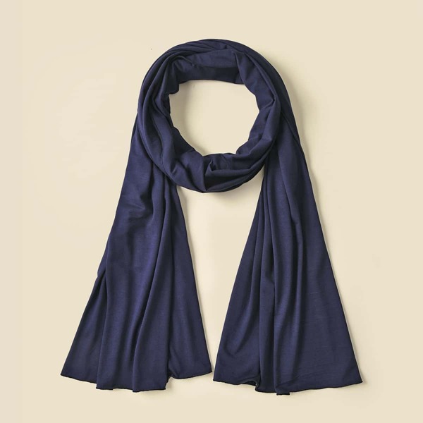 

Minimalist Solid Scarf, Navy blue