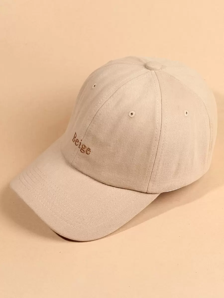 Mũ bóng chày thêu chữ - Màu Khaki - Xem 1