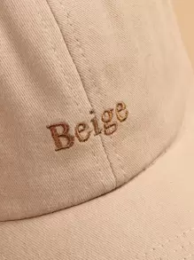 Mũ bóng chày thêu chữ - Màu Khaki - Xem 4
