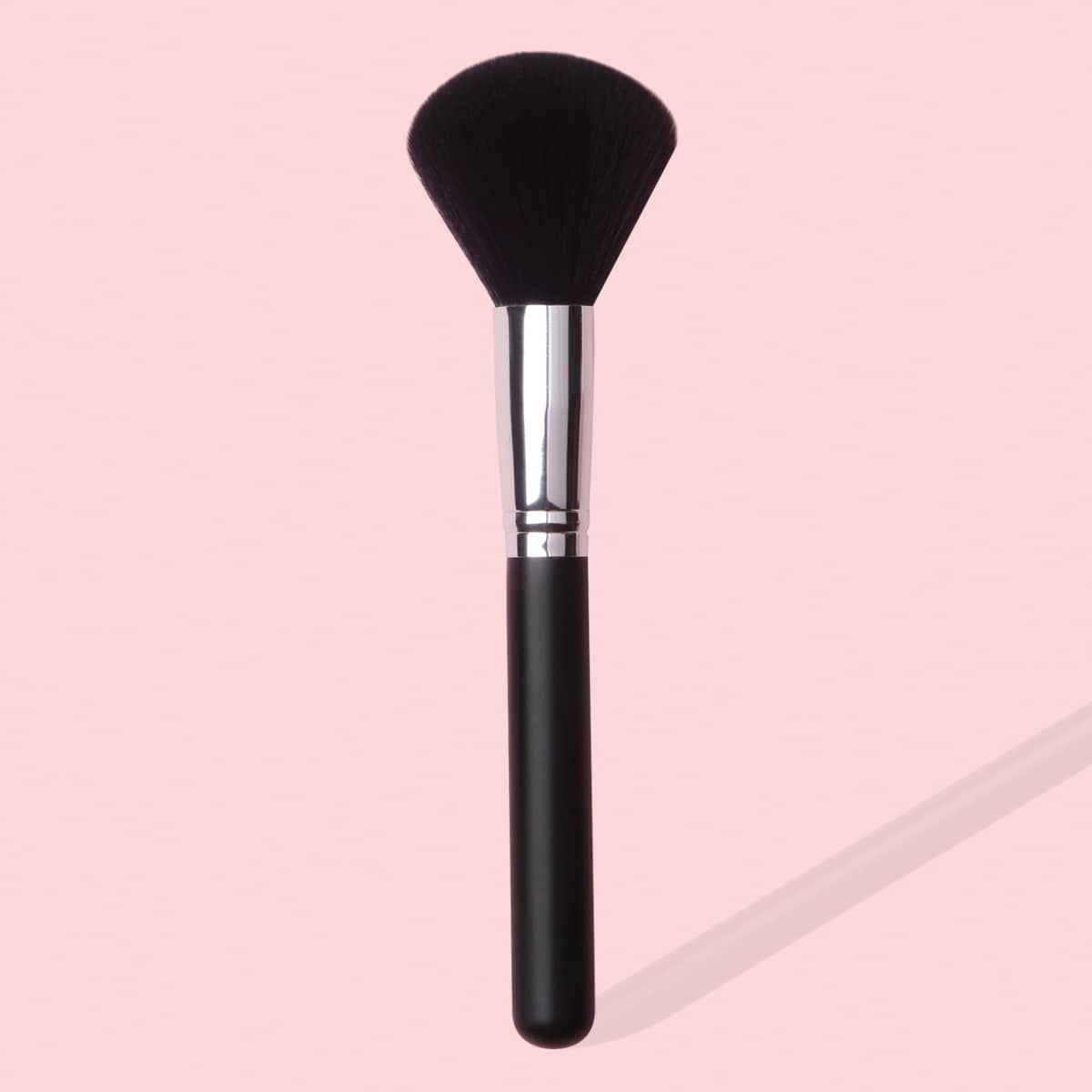 

1pc Soft Powder Brush, Black