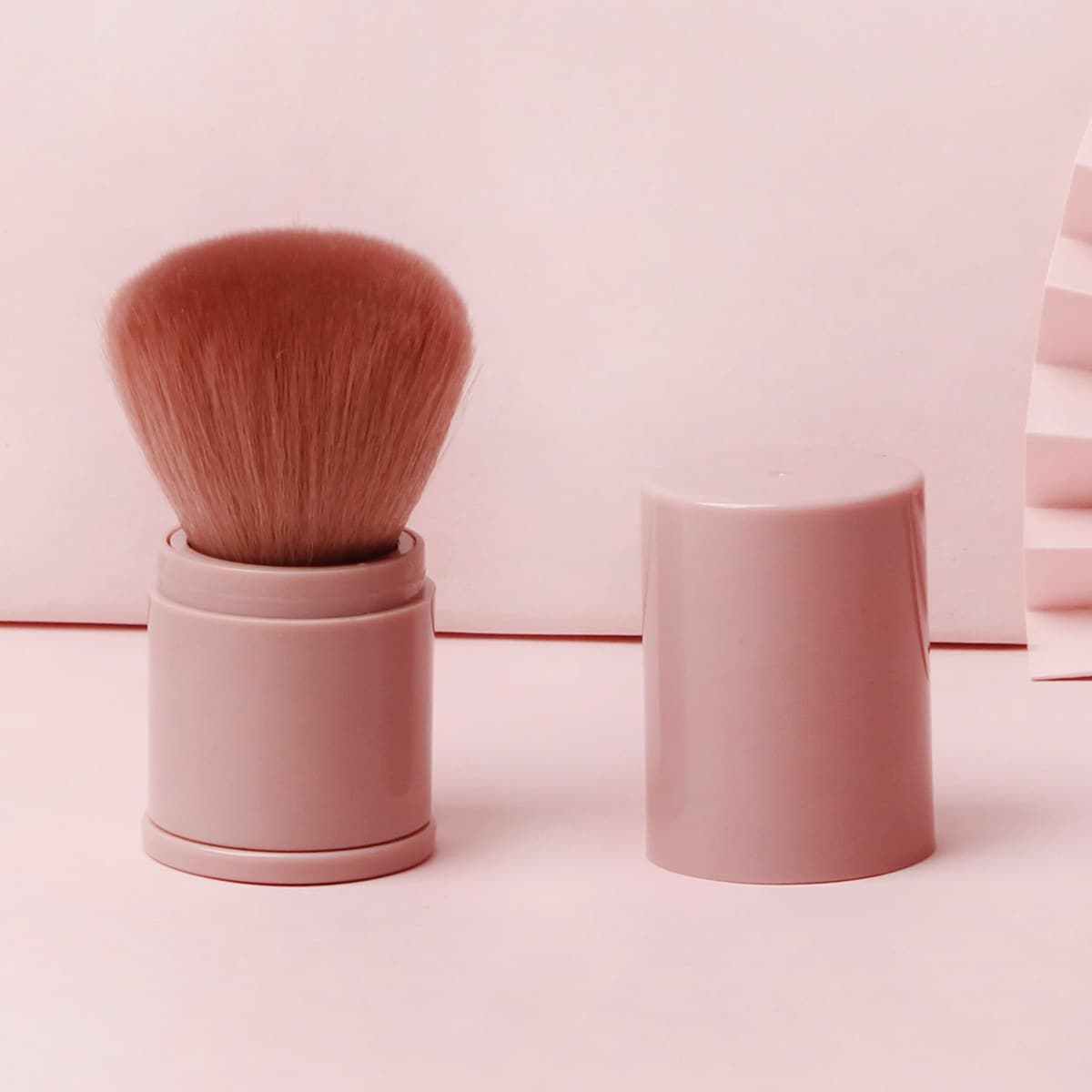 

1pc Portable Powder Brush, Pink